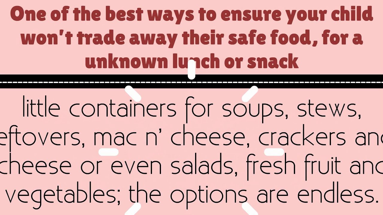 Food Allergies? Stainless Steel Food Jar To The Rescue YouTube
