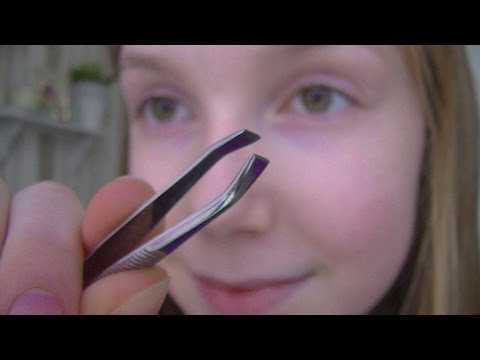 ASMR: binaural tweezer sounds~soft spoken/whispering