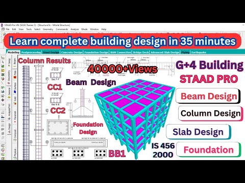 How To Design A Rcc Building Using Staad Pro