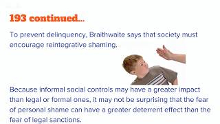 Conflict Theory & Delinquency Prevention:  Restorative Justice