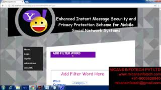 Enhanced instant message security and privacy protection scheme for mobile- IEEE PROJECTS 2018