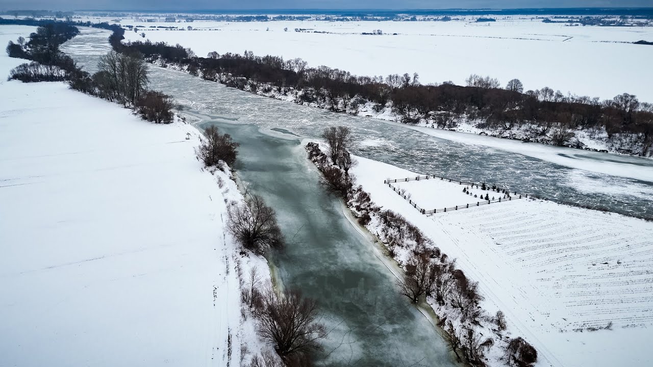 Zator lodowy na Sanie