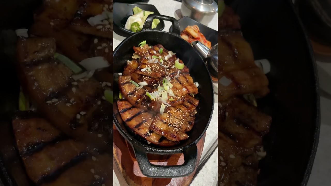 Korean Dish Pork Belly Galbi Samgyupsa shorts YouTube