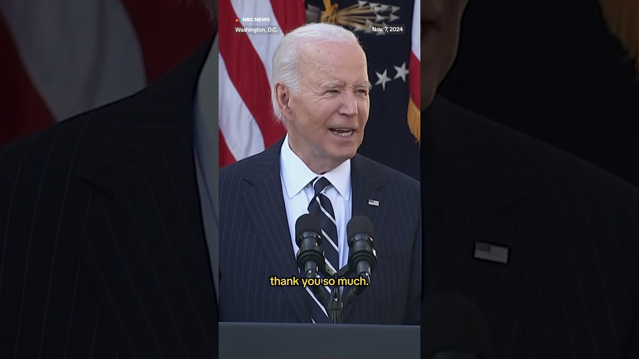 Biden says there will be a peaceful transition of power and thanks staff Biden says there will be a peaceful transition of power and thanks staff