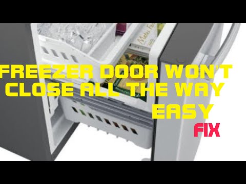 Bottom Freezer Door Not Fully Closing Easy Fix Youtube
