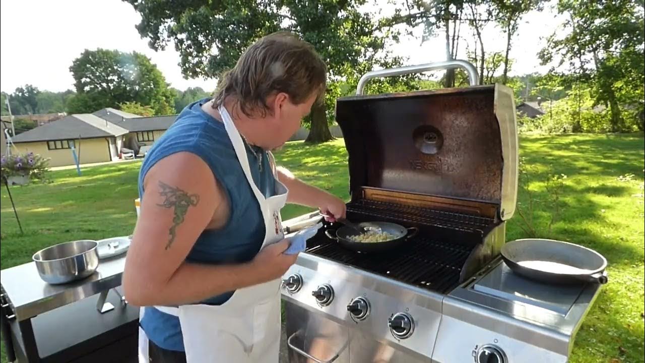 Barrys Backyard BBQ Biscuits and Gravy Wait for the Halloween reference