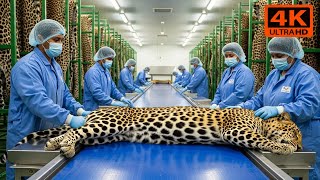 Inside The Leopard Leather Factory Manufacturing Exotic Leopard Leather Goods