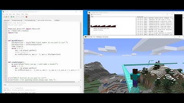 Coding - Minecraft Python - Demo - Loops and Functions