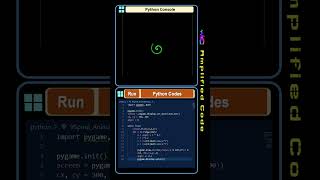 95: Spiral Animation | Python Pygame Programming #coding