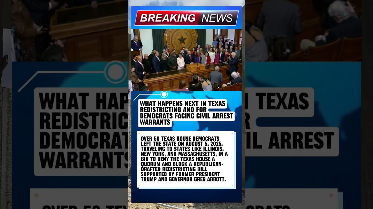 Texas Dem Walkout EXPLODES GOP Redistricting Plot Arrest Warrant Issued Shorts Breakingnews