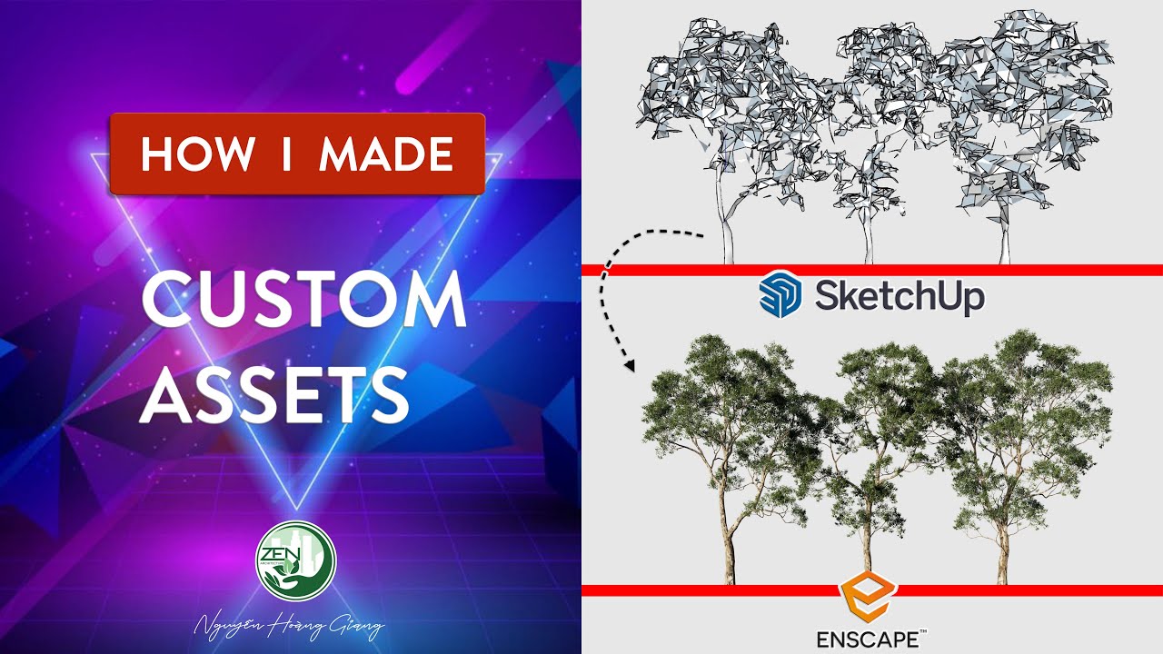 Sketchup + Enscape: TIPS ENSCAPE - Tạo Thư Viện Proxy Custom Assets ...