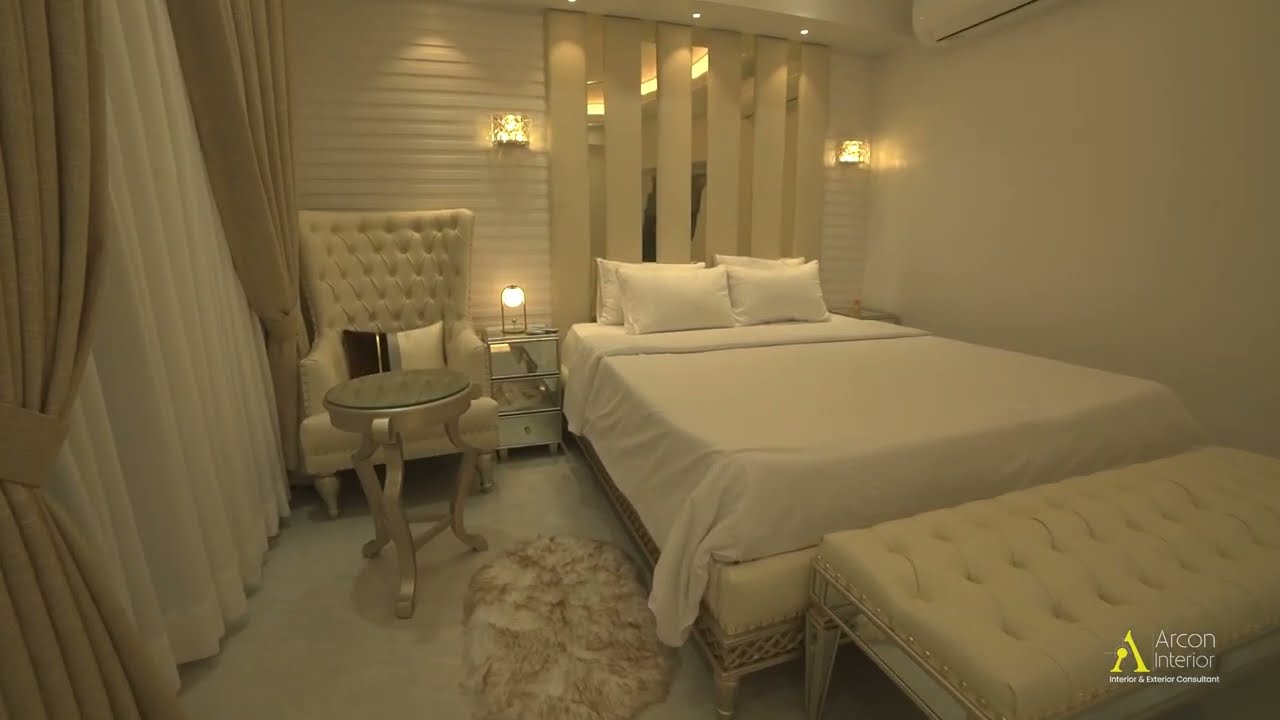 Luxury Bedroom interior design in Bangladesh.bedroomdesign hometour