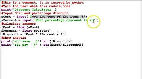 Python  - 1 -  Discount Calculator