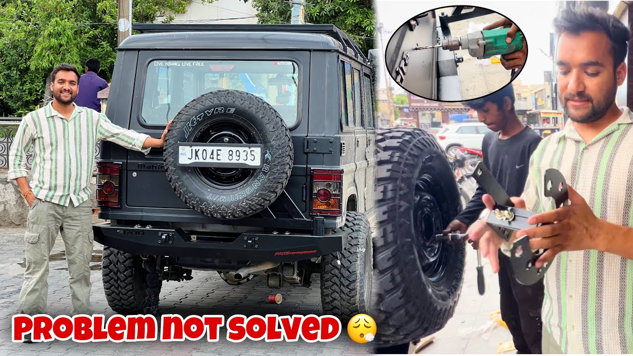 Finally most awaited bolero's rear bumper installed | Preparations for Ladakh trip