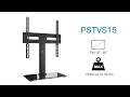 Perlesmith pstvs15 tv mount stand adjustable for 32 55 inch tv