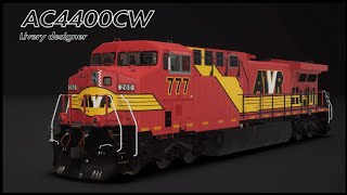 AC4400CW  (TSW2/ PS4) 777 Guide on livery designer