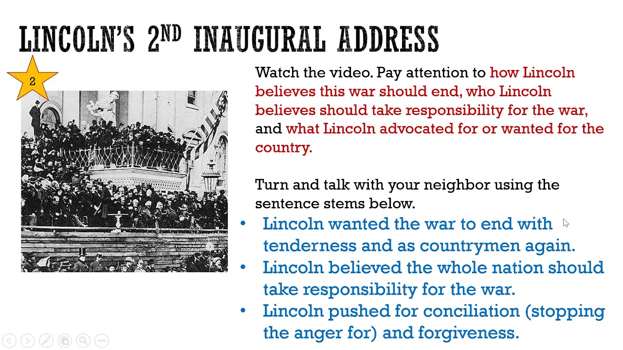 Lincoln s Second Inaugural Address YouTube