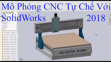 [FIRST DIY CNC] 03. Mô phỏng máy cnc tự chế trên phần mềm solidworks 2018