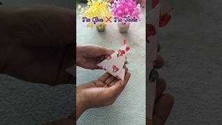 No Glue ❌ No Tools! How to make an easy Triangle Gift Box🎀😱, #diy #craft #shorts #fyp #short #viral