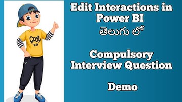 Edit Interactions in Power BI Telugu | Power BI Telugu
