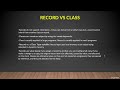 Class vs Record | Class | Record | Difference between Class and Record