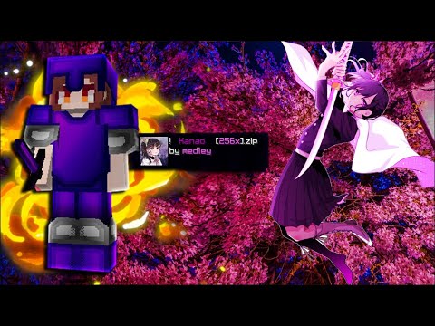 Kanao 256x - MINECRAFT BEDWARS PVP TEXTURE PACK 1.8.9 (Anime texture ...
