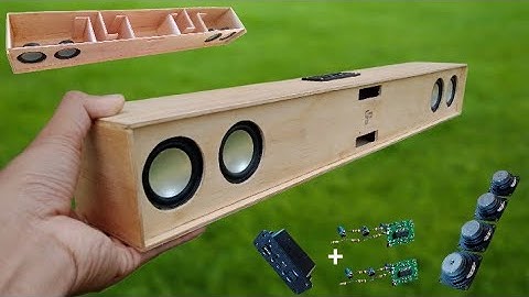 How to make a DIY Wooden Sound Bar. Pam8403 as low bass driver.