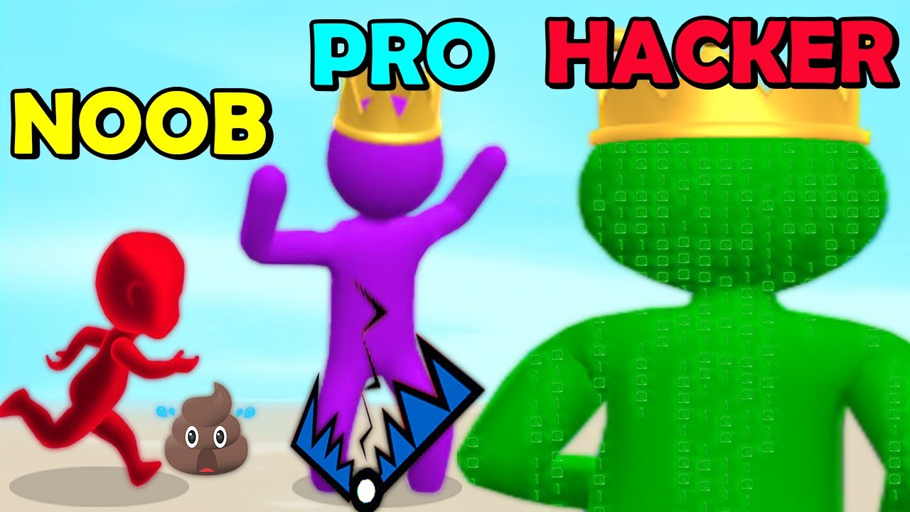 NOOB vs PRO vs HACKER in Giant Rush! but MAX LEVEL