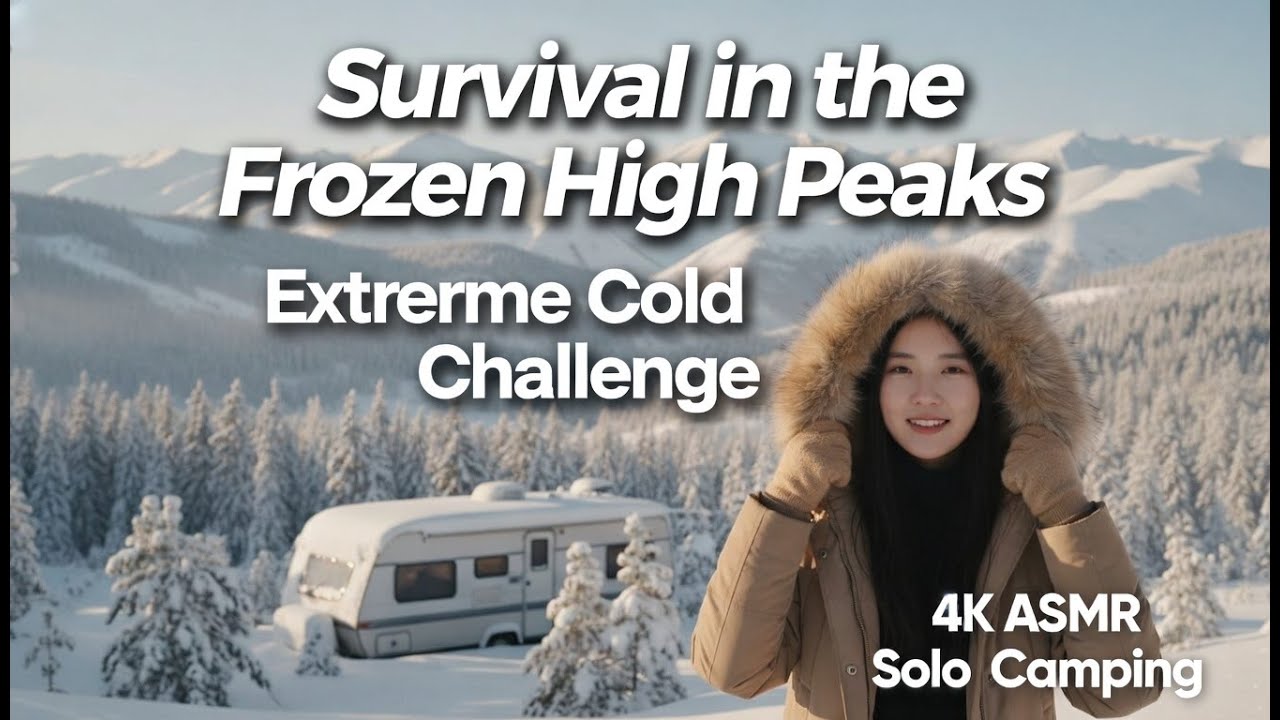 –30°C Extreme Cold Solo Camping in Frozen Mountains ❄️| 4K ASMR Survival Challenge | Kirin Frozen