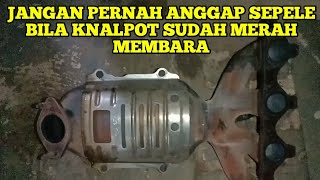 Knalpot mobil Merah membara cepat perbaiki