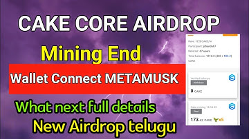 Cake Core Kyc & MetaMusk Wallet Connect & Withdrawal తెలుగు 🥰 |