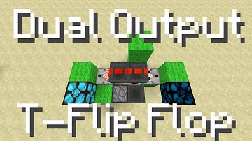 Minecraft - Dual Output T-Flip Flop