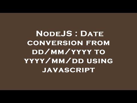 NodeJS : Date