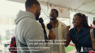 Howard students meet Howard Alumni   Lance Gross x Courtney Wilborn