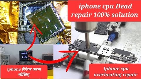 How To Troubleshoot A Dead iPhone - CPU Repair | Iphone Dead solution