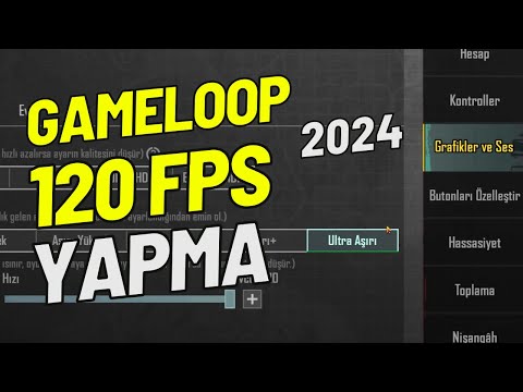 Gameloop Emülatör Pubg Mobile Ultra Aşırı 120 FPS yapma Mayıs 2024 Pubg mobile v3.2