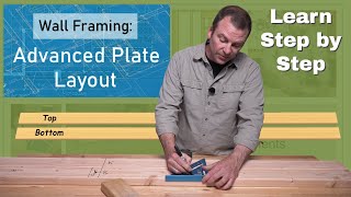 learn how to do wall framing plate layout, step by step