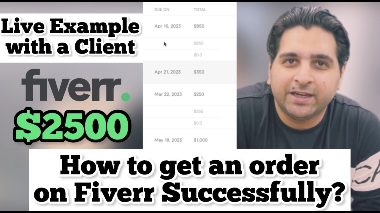 Live example of getting an order on Fiverr successfully | #10BillionDollarProgram