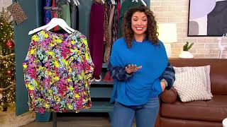 Soulgani Active Heart of It All Ohio Solid or Print Poncho on QVC