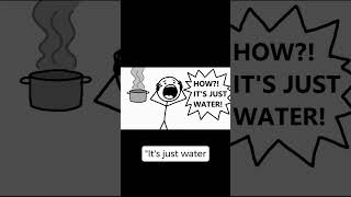 I burnt water. Yes, water. #shorts #stickman #cookingfail