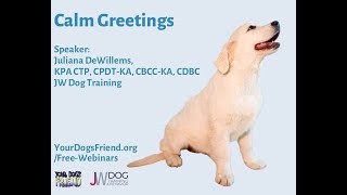 Calm Greetings – teaching your dog to be polite when saying hello 432022