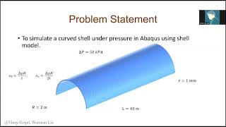 #Abaqus Tutorials: Curved Shell Under Pressure with Weixuan Liu
