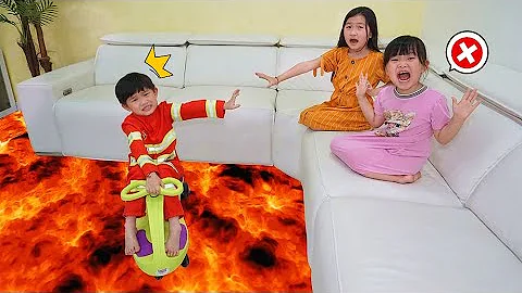 地上有岩浆短剧~爸爸和孩子们的故事！The Floor Is Lava With JO Channel~ - 天天要闻