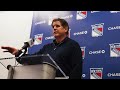 NYR Practice: Peter Laviolette Media Availability | November 26, 2024