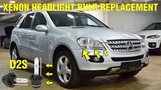 How to Replace D2S Xenon Bulbs on a Mercedes ML W164 / GL X164 with Factory Bi-Xenon HID Headlights