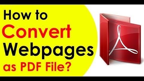 How To Convert And Save Webpage To Pdf File Online.  In Hindi