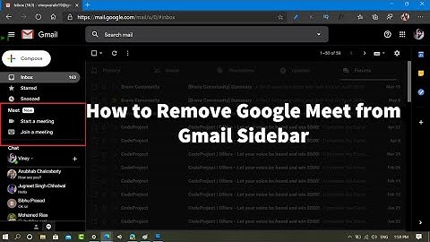 How to Hide or Remove Google Meet from Gmail Sidebar