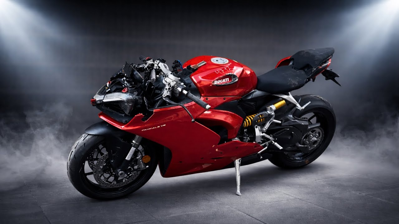 Wiederaufbau einer verunfallten Ducati Panigale V2 2024  - Folge 1