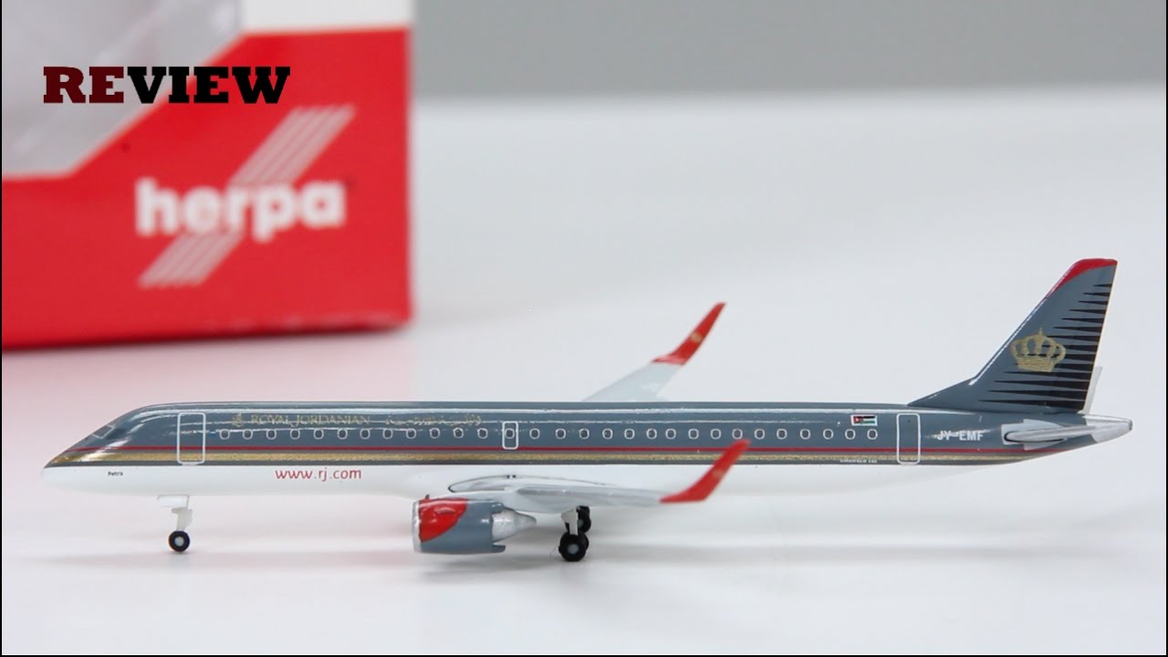 Review #95 Royal Jordanian Airlines Embraer ERJ-195 - YouTube