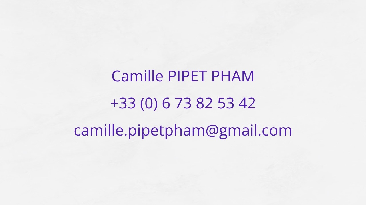 Bande-démo Camille PIPET PHAM